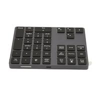 Teclado Numérico Inalámbrico 5,0, Teclado Numérico Retroiluminado de 34 Teclas, Aleación de Aluminio, Portátil Ultrafino para Operativo, Hojas de Cálculo de Contabilidad para Portátiles