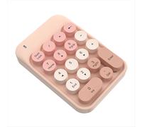 Teclado numérico inalámbrico de 2,4 g, bonito, con nueve teclas, fácil de llevar, con colores variados, para finanzas y té con leche.