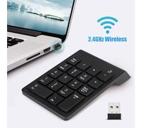 Teclado numérico inalámbrico, durabilidad extrema. Mini teclado de contabilidad financiera de 18 teclas con tecnología Plug and Play, silencioso y