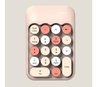 Teclado numérico inalámbrico MOFII, mini teclado numérico portátil retro y colorido, teclado externo inalámbrico de 2,4 G para ordenador y