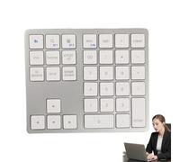 Teclado numérico inalámbrico | Teclado inalámbrico de 35 teclas, utiliza un teclado compacto de mano silencioso para escribir de manera eficiente y personal