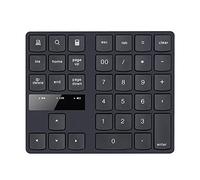 Teclado numérico inalámbrico, teclado numérico de 2.4G, teclado numérico de 35 teclas, contabilidad financiera, recargable para computadora portátil de escritorio
