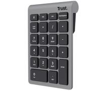 Teclado Numérico Inalámbrico Trust Xalas Wireless/ Plata