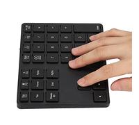Teclado Numérico Inalámbrico Ultradelgado Bluetooth 5.0 Aleación de Aluminio Recargable para Compatibilidad con Mac OS y (Black)
