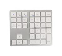 Teclado numérico mecánico inalámbrico de 35 teclas, teclado numérico silencioso recargable para ordenador portátil PC, pequeño teclado externo compacto para entrada contabilidad