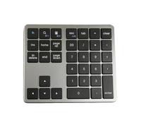 Teclado numérico mecánico inalámbrico de 35 teclas, teclado numérico silencioso recargable para ordenador portátil PC, pequeño teclado externo compacto para entrada contabilidad
