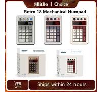8BitDo Retro 18 Mechanical Numpad, Supports Calculator Mode, Bluetooth/2.4G/Wired Numpad for Windows and Android - Fami Edition