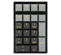 Teclado numérico mecánico, teclado numérico con cable USB portátil de 21 teclas, teclado numérico retroiluminado RGB ajustable programable, para computadora portátil PC de escritorio small gift
