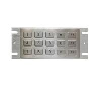 Teclado numérico Resistente de Acero Inoxidable 15 Teclas for quioscos industriales, teléfonos públicos y máquinas expendedoras(Matrix,Layout 2)