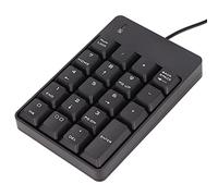 Teclado numérico, teclado numérico con cable USB, 19 teclas, teclado numérico mecánico con cable para computadora, finanzas, banco, teclado numérico de negocios, para computadora portátil PC de