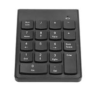 Teclado Numérico, Teclados Numéricos Mini Teclado Digital Inalámbrico USB 2,4 GHz Teclado de Contabilidad Financiera de 18 Teclas para PC/Escritorio (Black)