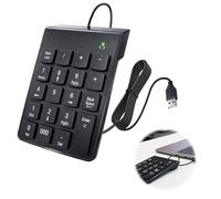 Teclado Numérico USB 19Teclas Teclado Numérico Portátil para PC portátiles Ordenador Numpad Ultradelgado Mini Teclado Portátil de Contabilidad Financiera Extensiones Teclado,Cálculo de Números Oficina