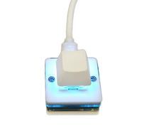 Teclado numérico USB de un botón Teclado numérico Teclado de programación Macro Silencioso Interruptor Rojo/Verde/Tee - Teclado blanco práctico para copiar