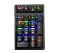 Teclado numérico USB - Teclado Mecánico Compacto de 21 Teclas | Portátil para Laptop, Desktop, Notebook y Ordenador | Ideal para Juegos, Contabilidad y Desarrollo de Datos, Diseño Ergonómico y Fácil