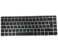 Teclado original compatible con HP EliteBook Folio 1040 G3 - Layout Français AZERTY - Color Gris Silver - Part Number 818252-051 - Retroiluminado