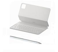 Teclado original Mi Pad 6 y lápiz capacitivo, panel táctil compatible, bolígrafo Bluetooth y teclado magnético para Xiaomi Mi Pad 6 Pro/Mi Pad 6 (lápiz capacitivo con teclado normal blanco)