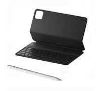 Teclado original Mi Pad 6 y lápiz capacitivo, panel táctil compatible, bolígrafo Bluetooth y teclado magnético para Xiaomi Mi Pad 6 Pro/Mi Pad 6 (lápiz capacitivo con teclado normal negro)