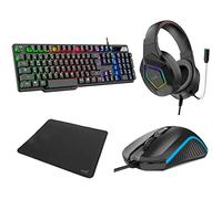 Teclado Pack Gaming USB Español + Auriculares + Ratón + Alfombrilla COOL Town