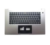 Teclado PalmRest para portátil para Huawei MATEBOOK D 15 Bob-WAI9 BoB-WAI9A BoB-WAI9Q BoB-WAI9AQ Mayúsculas Plateadas Teclado SP en español