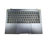 Teclado PalmRest para portátil para Huawei MateBook X Pro MachC-WAE9LP MachC-WAE9D Gris Estuche Superior con Teclado SP Negro retroiluminado en español