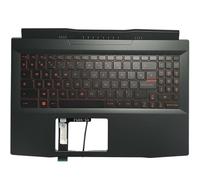 Teclado para computadora portátil con retroiluminación Superior con reposamanos Compatible con GF66 11UE 11UG MS-1581 MS-1582(FR with Red Backlit)