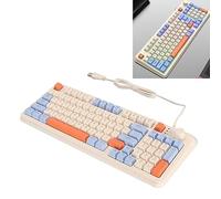 Teclado para Juegos con Cable USB, Teclado Mecánico para Juegos con Retroiluminación LED de Colores K82, Diseño de 94 Teclas, Teclado para Juegos de PC Ergonómico con Iluminación