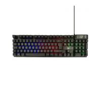 TECLADO PARA JUEGOS EWENT USB, ILUMINADO, DISEÑO PT.