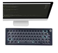 Teclado para juegos RGB: diseño mecánico compacto, inalámbrico 67 teclas, teclado retroiluminado para PC con botón multimedia | Home Game Room Internet Café ideal para escribir Streaming Trabajo Jugar