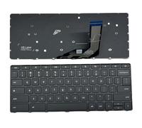 Teclado para Lenovo 300e 500e Yoga Chromebook Gen 4 82W2 82W3 82W4 82W5 US Laptop 5N21L440385N21L44117 5N21L44029 (con un botón de encendido)