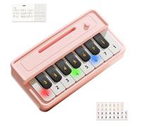 Teclado para niños - Instrumentos musicales educativos portátiles - Piano de viaje para niñas con libro de canciones - Para niños Niños Viajes a casa Interior al aire libre Guardería Cumpleaños