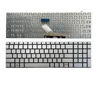Teclado para portátil Estadounidense Compatible con 15-CN 15-CR 15-CW 15-DR 15-DF 15-EC 15-CX 15-DK 15t-DA 17-by 17-CA TPN-Q208(Silver NO Backlit)