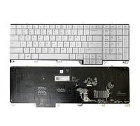 Teclado para portátil GinTai US con retroiluminación RGB de repuesto para Dell Alienware 17 R5/Area 51m R1 AWAR51M-7350WHT 62W10 062W10 PK132F11B00 NSK-EYBBC