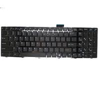 Teclado para portátil MSI CR60 CR70 CR61 0M 2M 3M CX61 0NC 0ND 0NF 0OD 0OL 2OC 2OD 2PC 2PF 2QC 2QF CX70 2PF 2QF GE60 GE70 2OE 2PL GP60 GP70 2PE 2QE Turco TR con Marco Negro