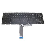 Teclado para portátil MSI GS60 6QE 6QD GS60-081MX2 PX60 2QD 6QD 6QE WS60 6QH 6QI 6QJ7RJWS72 6QH 6QI 6QJJEspaña SP con Tapa de Cristal y retroiluminación