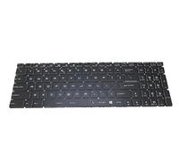 Teclado para portátil MSI WS60 6QH 6QI 6QJ 7RJ WS72 6QH 6QI 6QJ WS72-6QI161FD WS72-6QJ16H21 WT72 2OK 2OL 2OM 6QI 6QL 6QN 6QK Reino Unido con llave de cristal tapa y retroiluminado