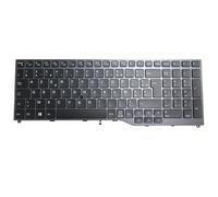 Teclado para portátil para Fujitsu LifeBook E458, E459, E558, E559, ME15A, E4511, E5510, E5511, 5E15A1, 5E15A2, CP724652-05, FJM16K16F06D853, francés. FR Negro Con Puntero Sin Retroiluminación Nuevo