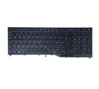 Teclado para portátil para Fujitsu LifeBook E458, E459 E558 E559 ME15A E4511, E5510, E5511, 5E15A1, 5E15A2, FJM16K16DN6D85, CP724656-02, nórdico (NE), negro, con puntero, sin retroiluminación, nuevo.