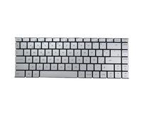 Teclado para portátil para MSI PS42 PS42 8RA 8RB 8RC 8M 8MO MS-14B1 MS-14B2 MS-14B3 Monocromo Retroiluminado Español SP Plateado Sin Marco
