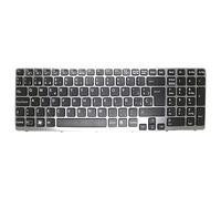 Teclado para portátil para Sony SVE15 SVE1512S1E SVE1512S1R SVE1512T1E SVE1512U1E SVE1512W1E SVE1512W1R SVE1512X1E SVE1512X9E Español SP Negro con Marco Gris retroiluminado Nuevo