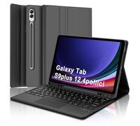 Teclado para Samsung Galaxy Tab S10 Plus 2024, Galaxy Tab S9/S9FE Plus Teclado 12.4", Cover Touchpad Teclado Bluetooth Italiano Desmontable para Samsung S10+/S9+/S9 FE+ 12.4 pulgadas 2024/2023, Negro