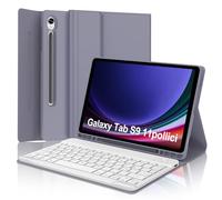 Teclado para Samsung Galaxy Tab S9 FE 11" 2023 (SM-X710/X716B/X718U), teclado italiano Bluetooth inalámbrico magnético extraíble, funda para 11 pulgadas con bandeja para bolígrafos, violeta lavanda