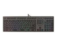 Teclado Qwerty Para Juegos 12 Teclas De Navegación Multimedia 2x Puertos Usb Neon