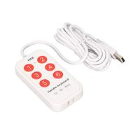Teclado Personalizado de 6 Teclas para Control de Instrumentos | Alimentación por USB, construcción en ABS, accesos directos personalizados, apto para transcripción, controles multimedia
