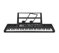 Teclado Piano 61 Teclas, Piano Digital Teclado de Piano Electrónico, para Principiantes Teclado Electrónico Portátil con Micrófono, Regalo para Niños y Niñas