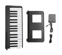 Teclado Piano 61 Teclas Tamaño Completo con Sonido Auténtico y Diseño Plegable para Principiantes, Práctica en Casa, Ejercicio Musical, Hogar, Estudiantes
