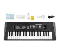 Teclado Piano Infantil 37 Teclas con Micrófono Incorporado, 10 Canciones, | Instrumento Musical Electrónico para el Aprendizaje Temprano, Navidad, Cumpleaños y Sala de Estar