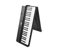 Teclado Plegable Piano 88 Teclas Tamaño Completo Órgano Electrónico Plegable Altavoces Estéreo Incorporados Admite 129 Tonos