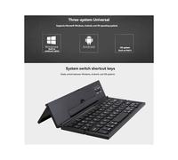 Teclado Plegable Teclado Portátil de Viaje Plegable Teclado Inalámbrico BT para Teléfono Móvil Tableta Computadora