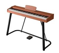 Teclado ponderado de 88 teclas con soporte, pedal de sostenido, piano digital con acción de martillo, teclado electrónico portátil de tamaño completo con parlantes duales, soporte Bluetooth MIDI for p