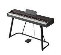 Teclado ponderado de 88 teclas con soporte, pedal de sostenido, piano digital con acción de martillo, teclado electrónico portátil de tamaño completo con parlantes duales, soporte Bluetooth MIDI for p